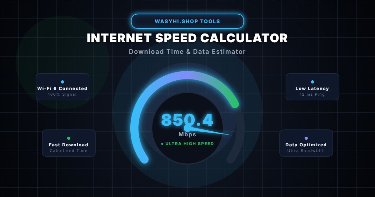 Internet Speed Calculator and File Download Time Estimator